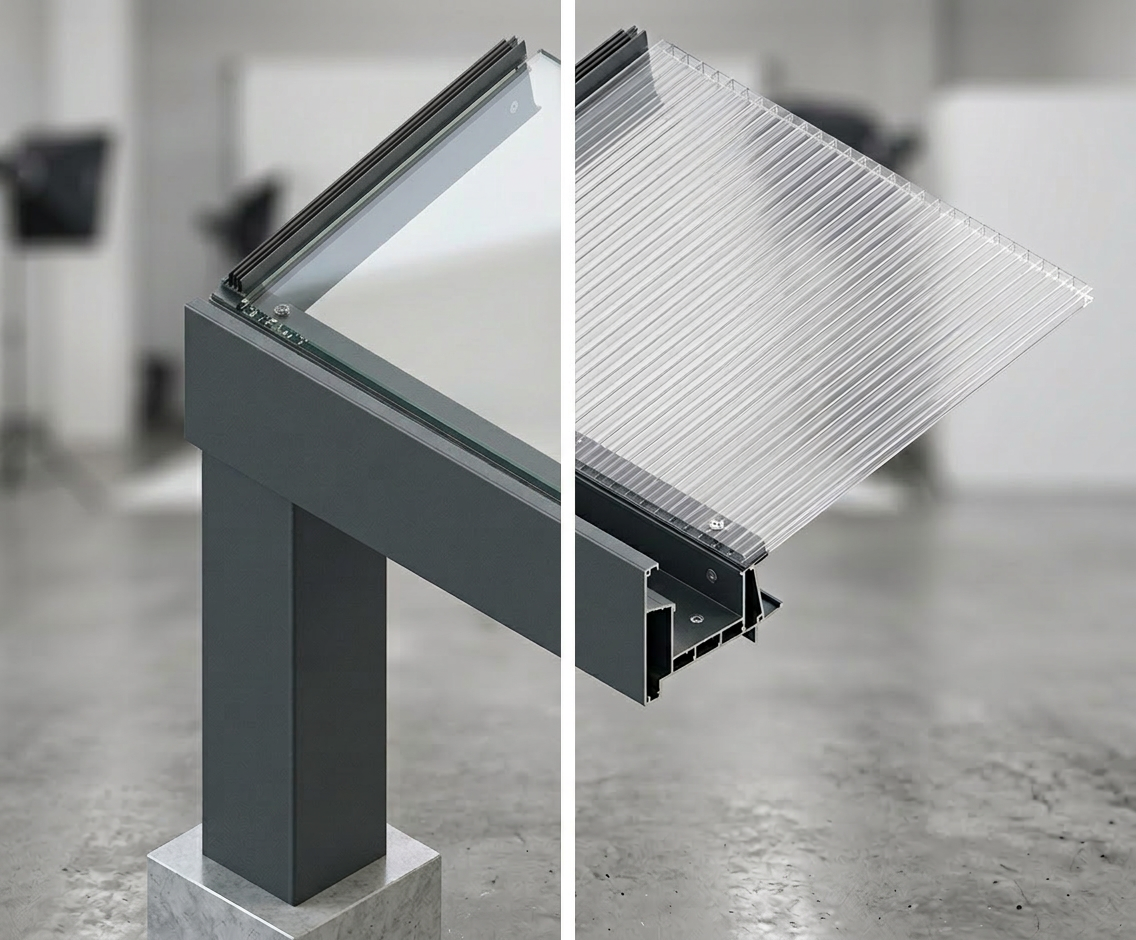 Aluminium Terrassenüberdachung nach Maß Produkt Bild