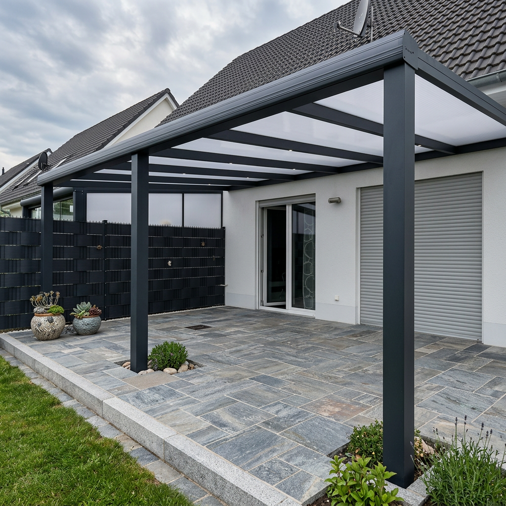 Aluminium Terrassenüberdachung nach Maß Produkt Bild