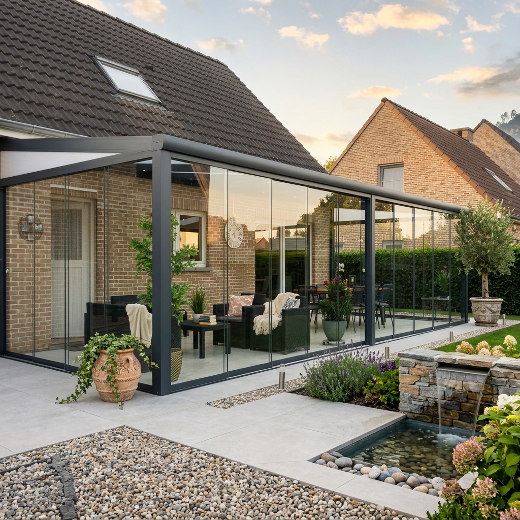 Aluminium Terrassenüberdachung nach Maß Produkt Bild